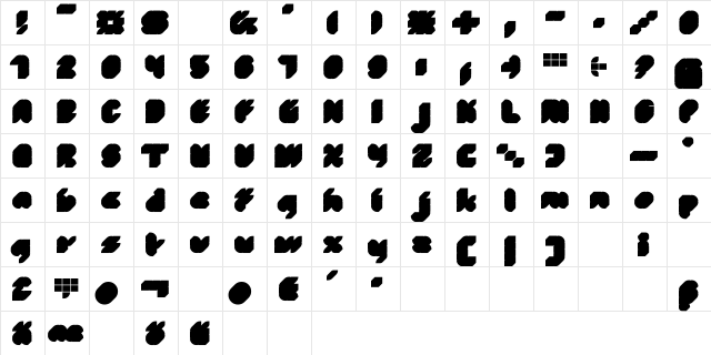 DS MrGreen Shadow Regular  glyph index