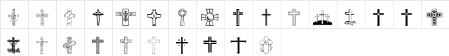 wmcrosses1 Regular  glyph index