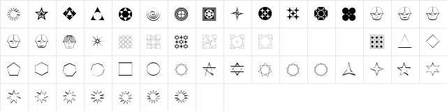Formas germetricas 1 Regular  glyph index