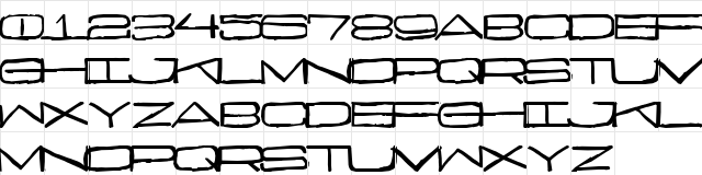 Curmudgeonly Regular  glyph index
