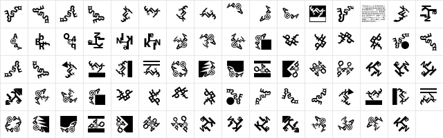 CompositLetters Regular  glyph index