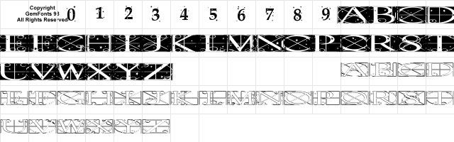 Time Pundits Regular  glyph index