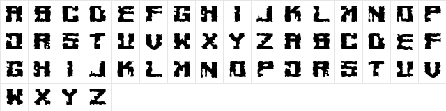 Fireeno Regular  glyph index