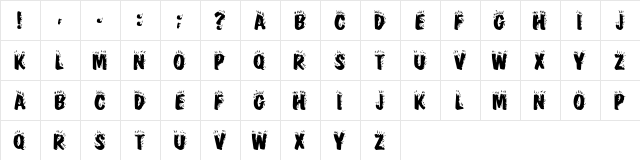 21 Regular  glyph index