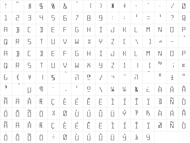 Transponder AOE Regular  glyph index