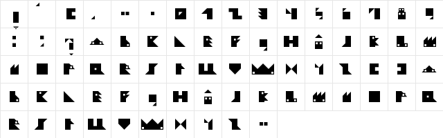 LudikoVillage Regular  glyph index