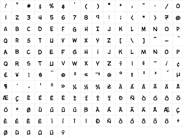 Buy or Sale Regular  glyph index
