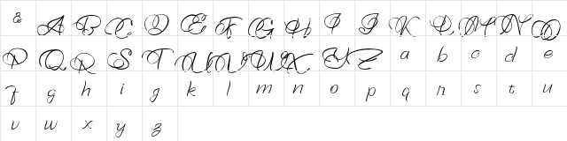 Bellaviesta Regular  glyph index