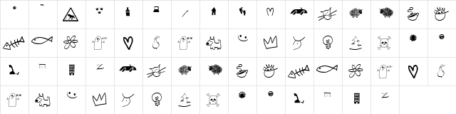 Eller Regular  glyph index