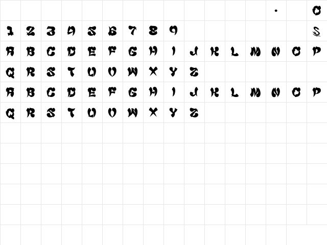 Cyankonabe__G Regular  glyph index