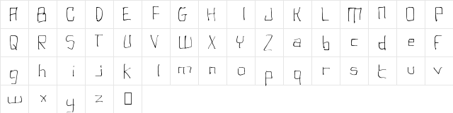 punk Regular  glyph index