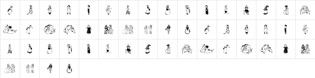 Kinder-Vignetten Regular  glyph index