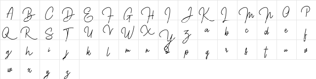 Malbourne FREE Regular  glyph index