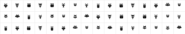 Funny Aliens Regular  glyph index
