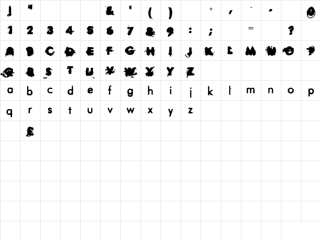 City Contrasts Regular  glyph index