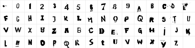 In the streets of Europe Regular  glyph index