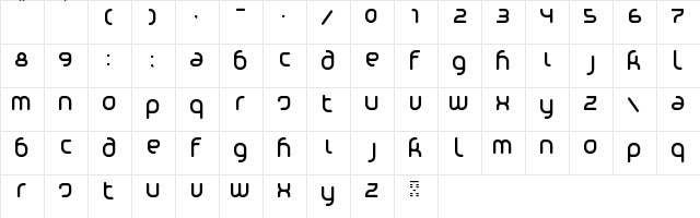Phino Tight Regular  glyph index