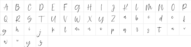 Searches DEMO Regular  glyph index