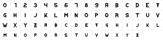 Dornen Regular  glyph index