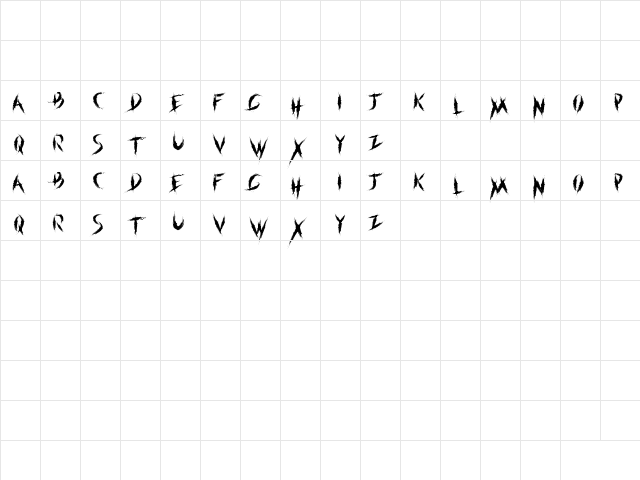 within destruction Regular  glyph index