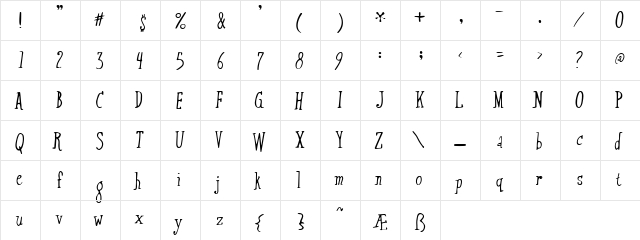 Xtraflexidisc Regular  glyph index
