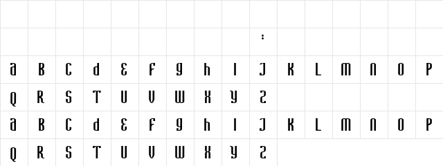 New Parishkar Regular  glyph index