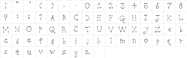 2Peas Kipper Regular  glyph index