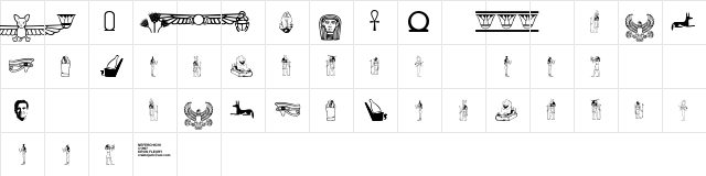 Neferchichi Regular  glyph index