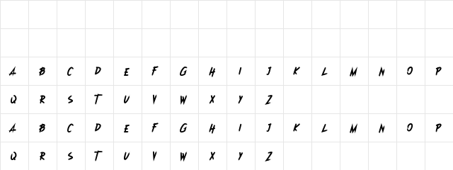 Dioxsida Regular  glyph index