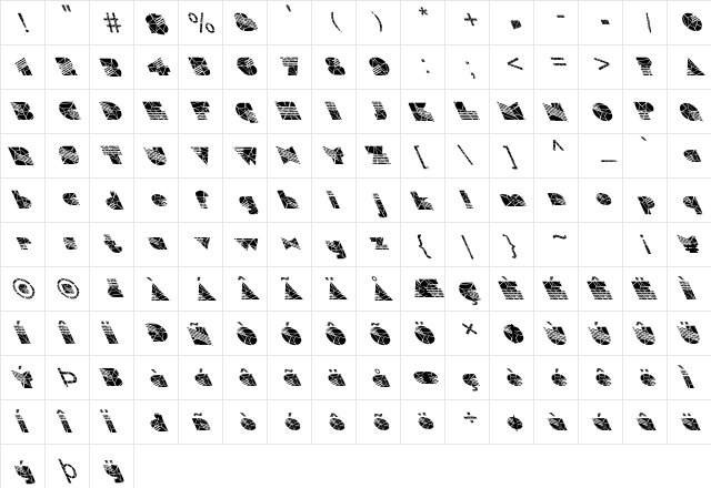 FZ UNIQUE 11 CRACKED LEFTY Normal  glyph index