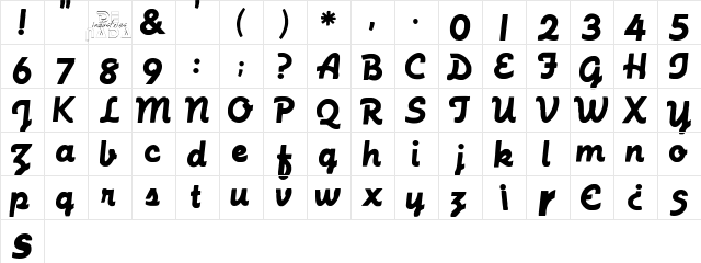 MachineScript Regular  glyph index