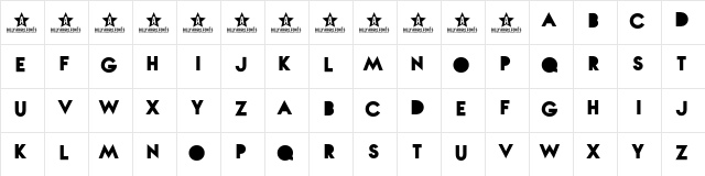 Nova SOLID SOLID  glyph index