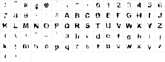 Lava-Lava Normal  glyph index
