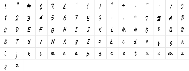 Black Miesee Regular  glyph index