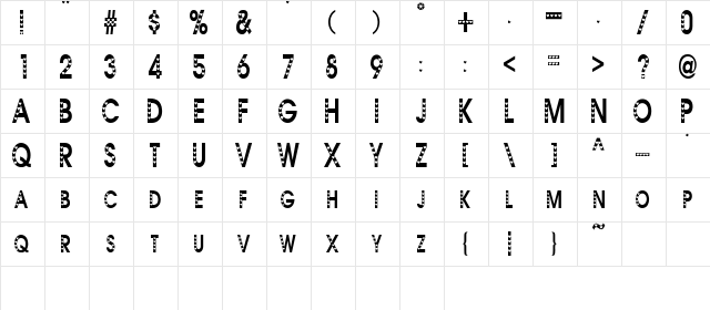 AC3-Hearts1 Regular  glyph index