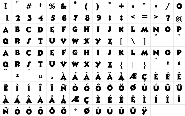 Checkpoint Regular  glyph index