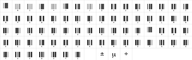 C39HrP24DlTt Normal  glyph index