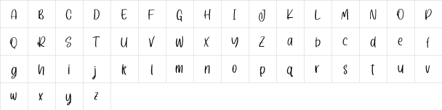 Nickollas Free Regular  glyph index
