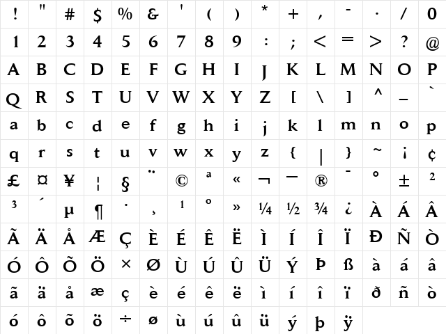 JaegerDailyNews-Medium Medium  glyph index