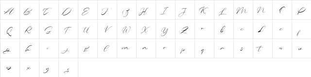 Amalluna FREE Regular  glyph index
