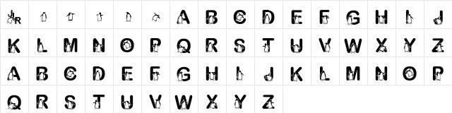 Fontasy Penguin  glyph index