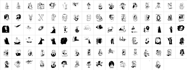 MagicActs Regular  glyph index