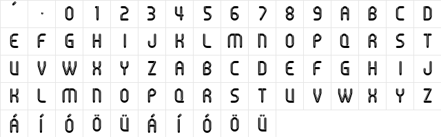 RealMadrid2011 Regular  glyph index