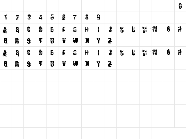 Andy Dufresne Regular  glyph index