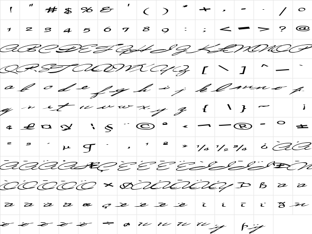 CountryLove3 Bold  glyph index