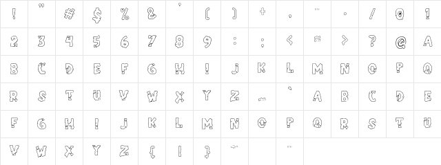 Dr.Ziemboz 2 Regular  glyph index