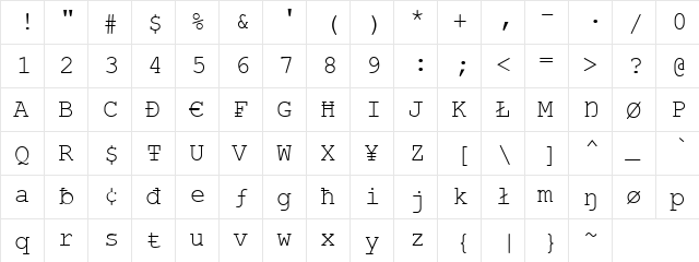 Ajay Vijay Regular  glyph index