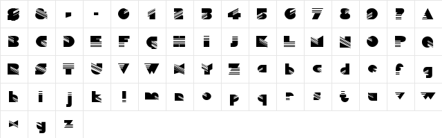 Hesitate Normal  glyph index