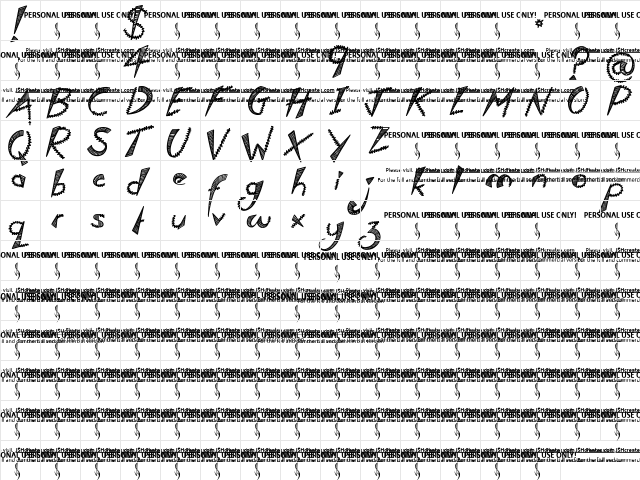 Which Witchy? PERSONAL USE ONLY Regular  glyph index