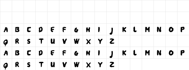Gie Hike Regular  glyph index